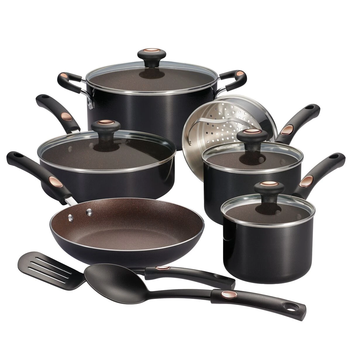 Tramontina "Pots & Pans" 12 Pc Aluminum Nonstick Cookware Set 1 Tramontina "Pots & Pans" 12 Pc Aluminum Nonstick Cookware Set
