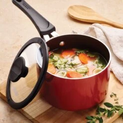 Tramontina Nesting 6 Pc Nonstick Sauce Pan Set - Red -Tramontina Sales Store 80156065IXM003G