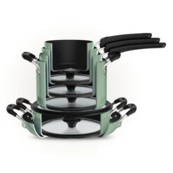 Tramontina 11 Pc Nonstick Nesting Cookware Set - Sage -Tramontina Sales Store 80156068IXM003G