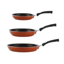 Tramontina 3 Pk Fry Pans - Metallic Red 12 Tramontina 3 Pk Fry Pans - Metallic Red -Tramontina Sales Store 80156102IXM002G