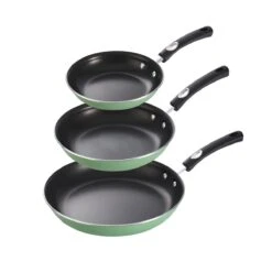Tramontina 3 Pk Fry Pans - Metallic Sage Green -Tramontina Sales Store 80156103IXM001G