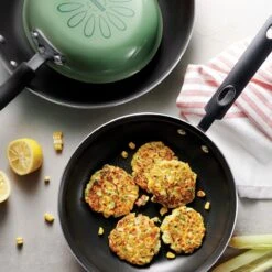 Tramontina 3 Pk Fry Pans - Metallic Sage Green