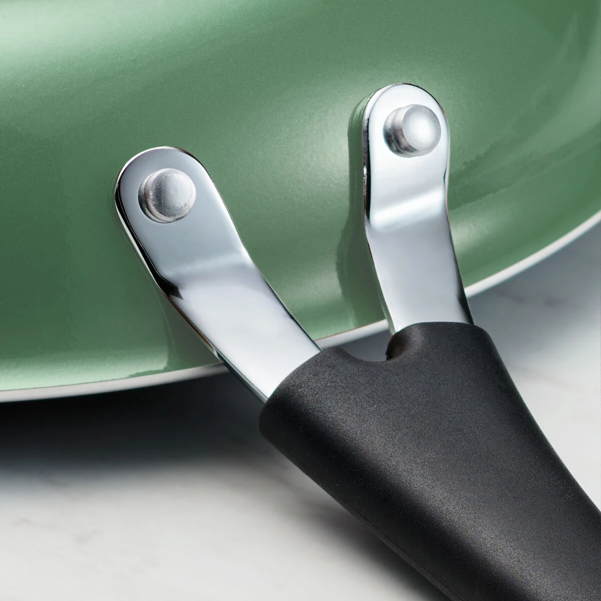 Tramontina 3 Pk Porcelain Enamel Fry Pans - Sage 6 Tramontina 3 Pk Porcelain Enamel Fry Pans - Sage - Image 6