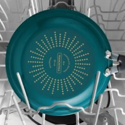Tramontina 3 Pk Porcelain Enamel Fry Pans - Teal 17 Tramontina 3 Pk Porcelain Enamel Fry Pans - Teal -Tramontina Sales Store 80156110IXM006G