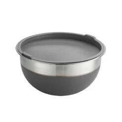 Tramontina 10 Pc Covered Stainless Steel And Silicone Mixing Bowl Set - Gray -Tramontina Sales Store 80202033IXM006G