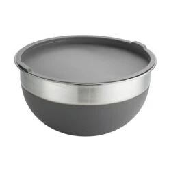Tramontina 10 Pc Covered Stainless Steel And Silicone Mixing Bowl Set - Gray -Tramontina Sales Store 80202033IXM007G
