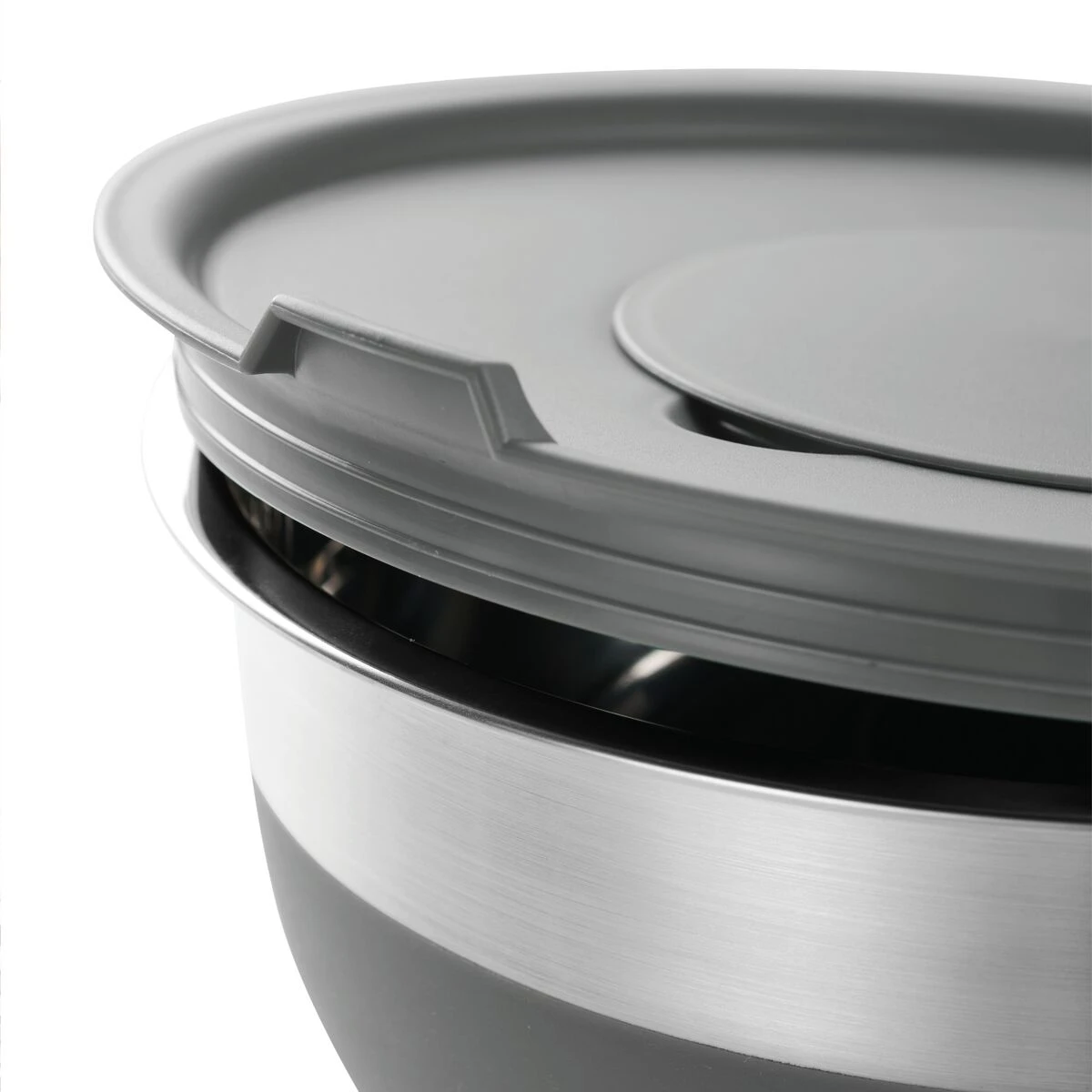 Tramontina 10 Pc Covered Stainless Steel And Silicone Mixing Bowl Set With Grating Tools - Charcoal Gray 7 Tramontina 10 Pc Covered Stainless Steel And Silicone Mixing Bowl Set With Grating Tools - Charcoal Gray - Image 7