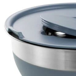 Tramontina 10 Pc Covered Stainless Steel And Silicone Mixing Bowl Set With Grating Tools - Blueberry Blue 11 Tramontina 10 Pc Covered Stainless Steel And Silicone Mixing Bowl Set With Grating Tools - Blueberry Blue -Tramontina Sales Store 80202045IXM001G