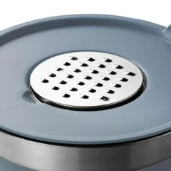 Tramontina 10 Pc Covered Stainless Steel And Silicone Mixing Bowl Set With Grating Tools - Blueberry Blue 12 Tramontina 10 Pc Covered Stainless Steel And Silicone Mixing Bowl Set With Grating Tools - Blueberry Blue -Tramontina Sales Store 80202045IXM004G