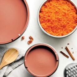 Tramontina 10 Pc Covered Stainless Steel And Silicone Mixing Bowl Set With Grating Tools - Persimmon Orange -Tramontina Sales Store 80202046IXM002G