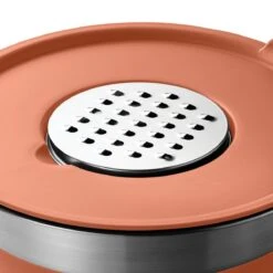 Tramontina 10 Pc Covered Stainless Steel And Silicone Mixing Bowl Set With Grating Tools - Persimmon Orange -Tramontina Sales Store 80202046IXM004G