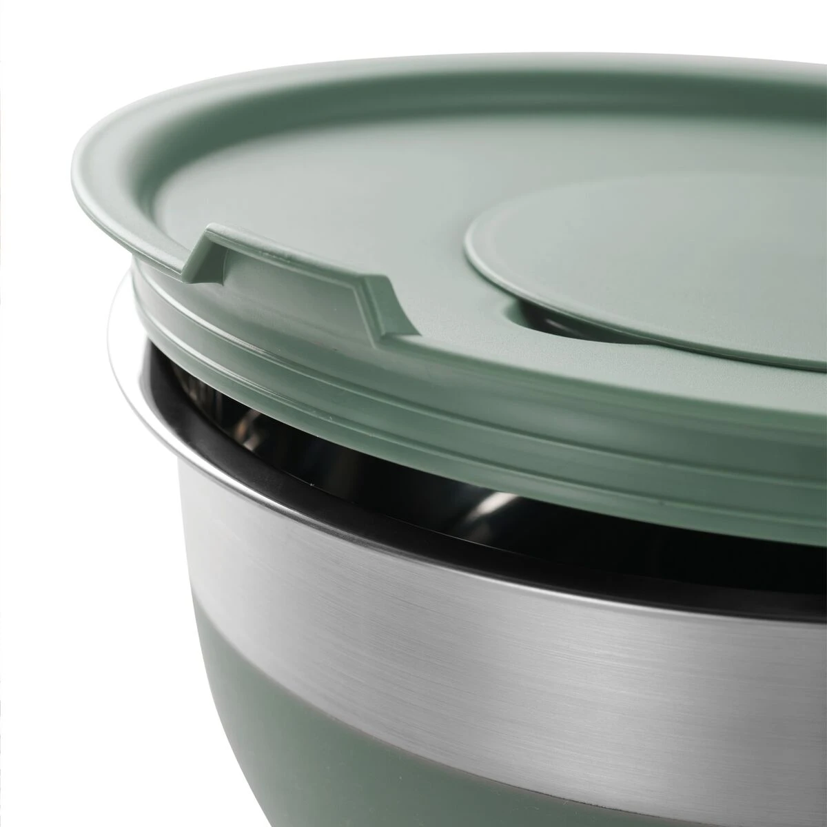 Tramontina 10 Pc Covered Stainless Steel And Silicone Mixing Bowl Set With Grating Tools - Sea Salt Green 2 Tramontina 10 Pc Covered Stainless Steel And Silicone Mixing Bowl Set With Grating Tools - Sea Salt Green - Image 2