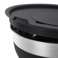 Tramontina 10 Pc Covered Stainless Steel And Silicone Mixing Bowl Set With Grating Tools - Black -Tramontina Sales Store 80202048IXM003G