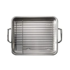Tramontina Prima 13.5 In Stainless Steel Roasting Pan - Includes Basting Grill 12 Tramontina Prima 13.5 In Stainless Steel Roasting Pan - Includes Basting Grill -Tramontina Sales Store 80203003IXM002G