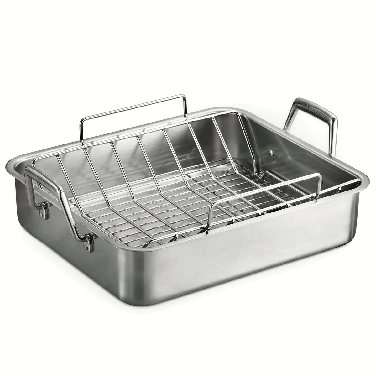 Tramontina Prima 16.5 In Stainless Steel Deep Roasting Pan - Includes Basting Grill & V-Rack 6 Tramontina Prima 16.5 In Stainless Steel Deep Roasting Pan - Includes Basting Grill & V-Rack - Image 6