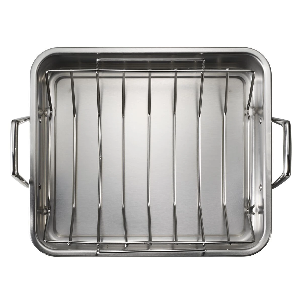 Tramontina Prima 16.5 In Stainless Steel Deep Roasting Pan - Includes Basting Grill & V-Rack 4 Tramontina Prima 16.5 In Stainless Steel Deep Roasting Pan - Includes Basting Grill & V-Rack - Image 4