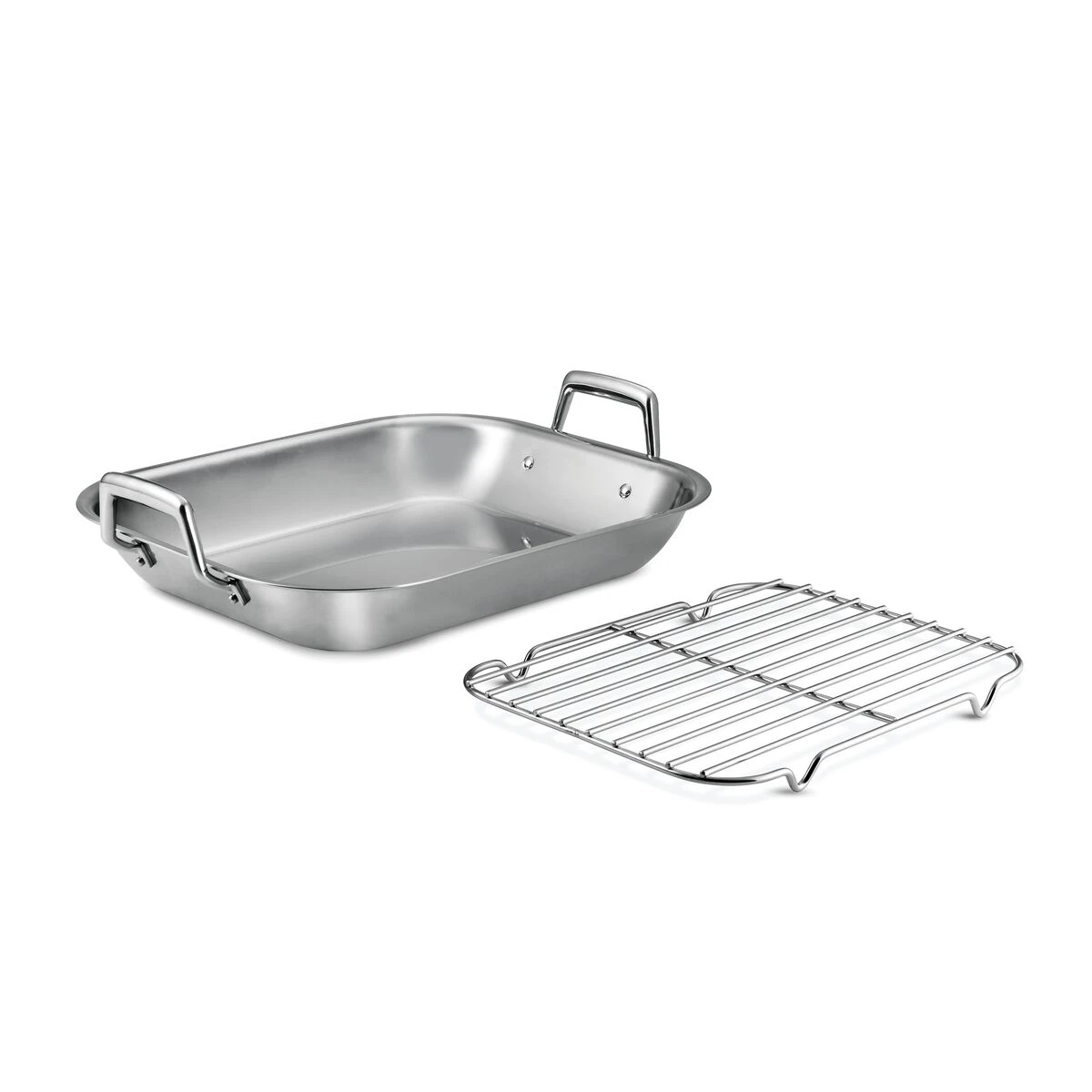 Tramontina Prima 16.75 In Stainless Steel Flared Edge Roasting Pan - Includes Basting Rack 6 Tramontina Prima 16.75 In Stainless Steel Flared Edge Roasting Pan - Includes Basting Rack - Image 6
