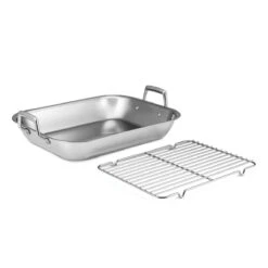 Tramontina Prima 18.75 In Stainless Steel Flared Edge Roasting Pan - Includes Basting Rack 13 Tramontina Prima 18.75 In Stainless Steel Flared Edge Roasting Pan - Includes Basting Rack -Tramontina Sales Store 80203010IXM001G