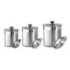 Tramontina 6 Pc Stainless Steel Covered Canister And Scoop Set