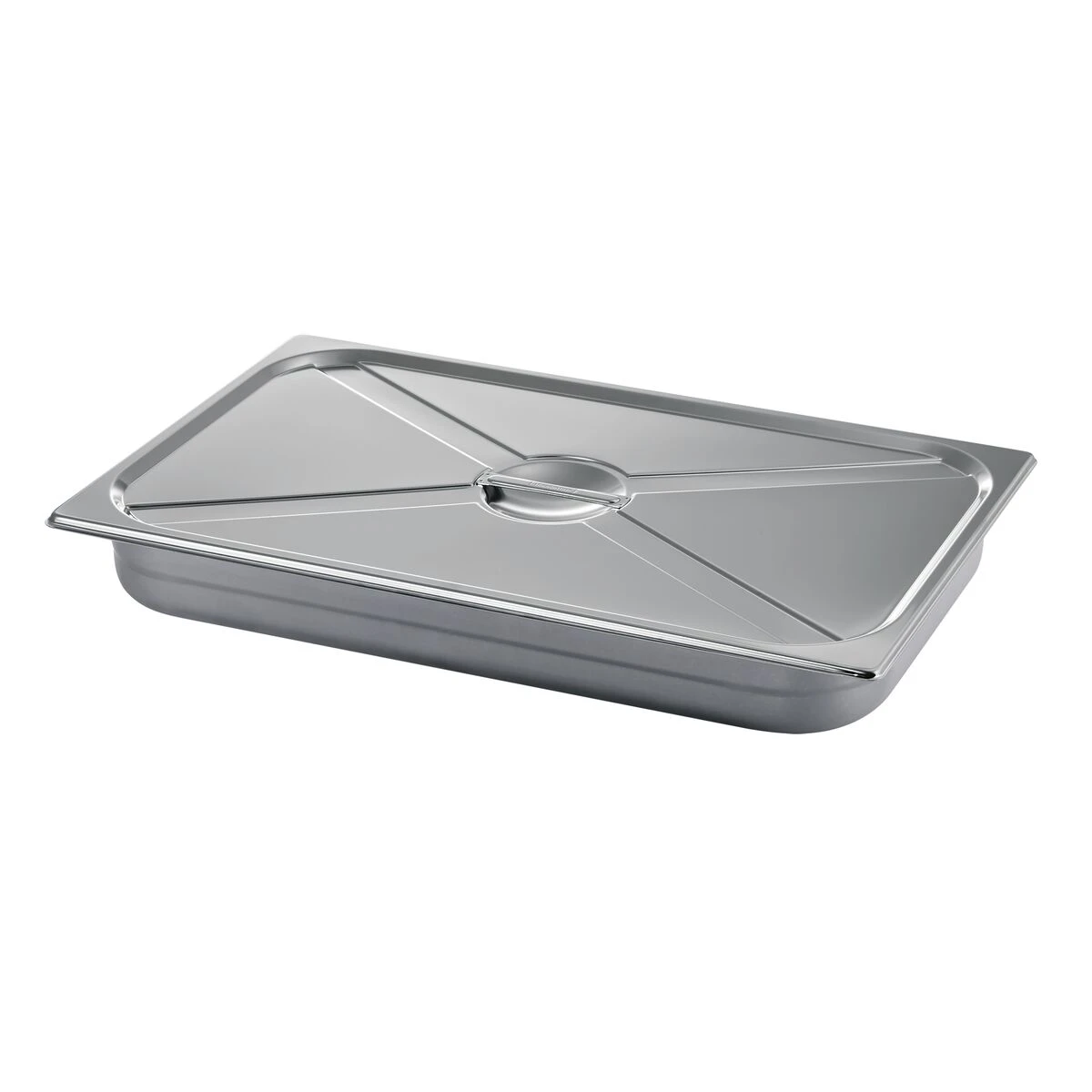 Tramontina 9 Qt Stainless Steel Covered Full-Size Food Pan 2 Tramontina 9 Qt Stainless Steel Covered Full-Size Food Pan - Image 2