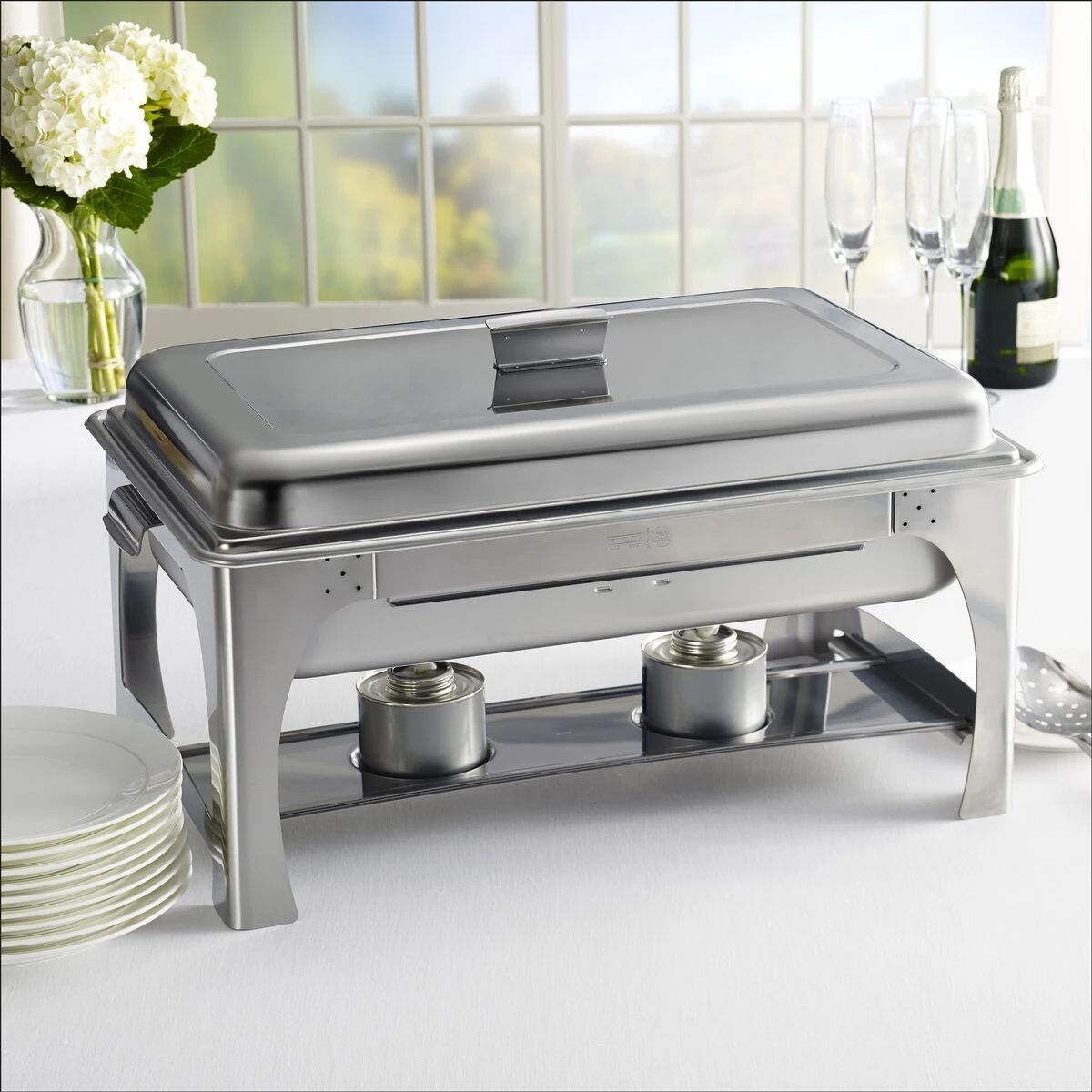 Tramontina Proline 9 Qt Stainless Steel Chafing Dish 3 Tramontina Proline 9 Qt Stainless Steel Chafing Dish - Image 3