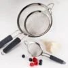 Tramontina 3 Pk Stainless Steel Mesh Strainers With Silicone Grip