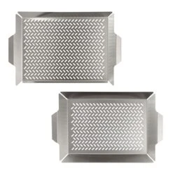 Tramontina 2 Pc Outdoor Roasting Grill Pan Set 10 Tramontina 2 Pc Outdoor Roasting Grill Pan Set -Tramontina Sales Store 80905010IXM002G