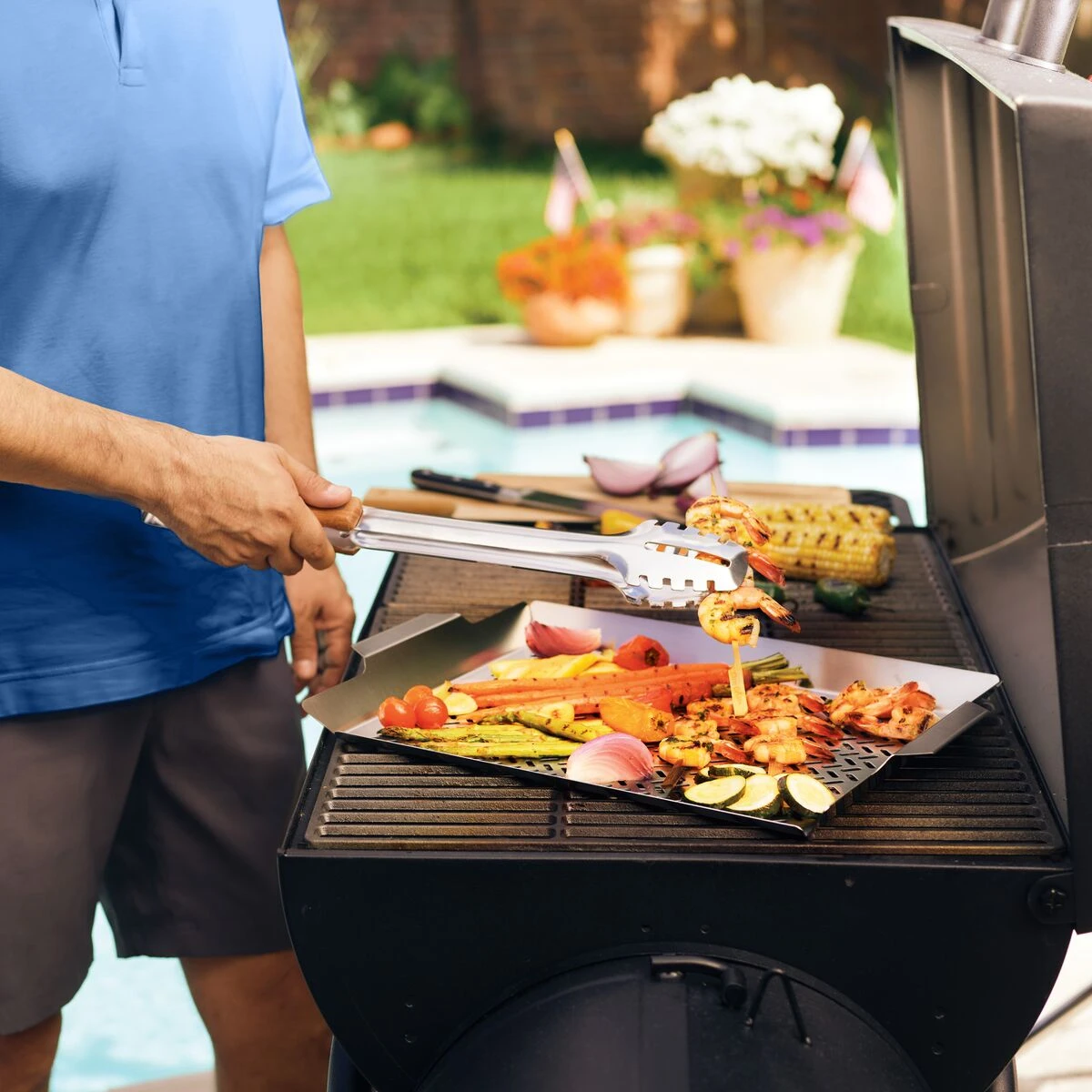 Tramontina 2 Pc Outdoor Roasting Grill Pan Set 2 Tramontina 2 Pc Outdoor Roasting Grill Pan Set - Image 2