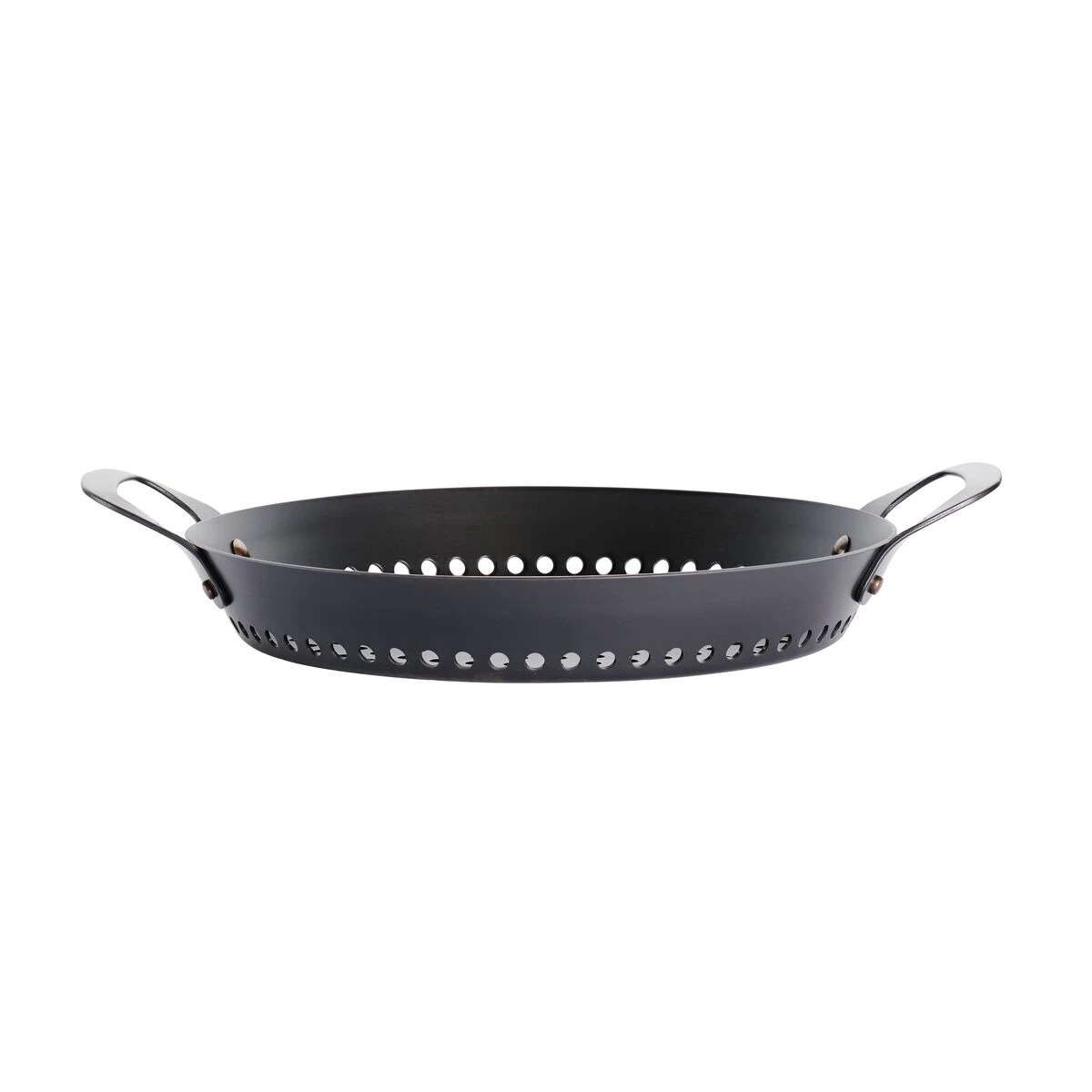 Tramontina Churrasco BBQ 12 In Round Carbon Steel Grill Pan 5 Tramontina Churrasco BBQ 12 In Round Carbon Steel Grill Pan - Image 5