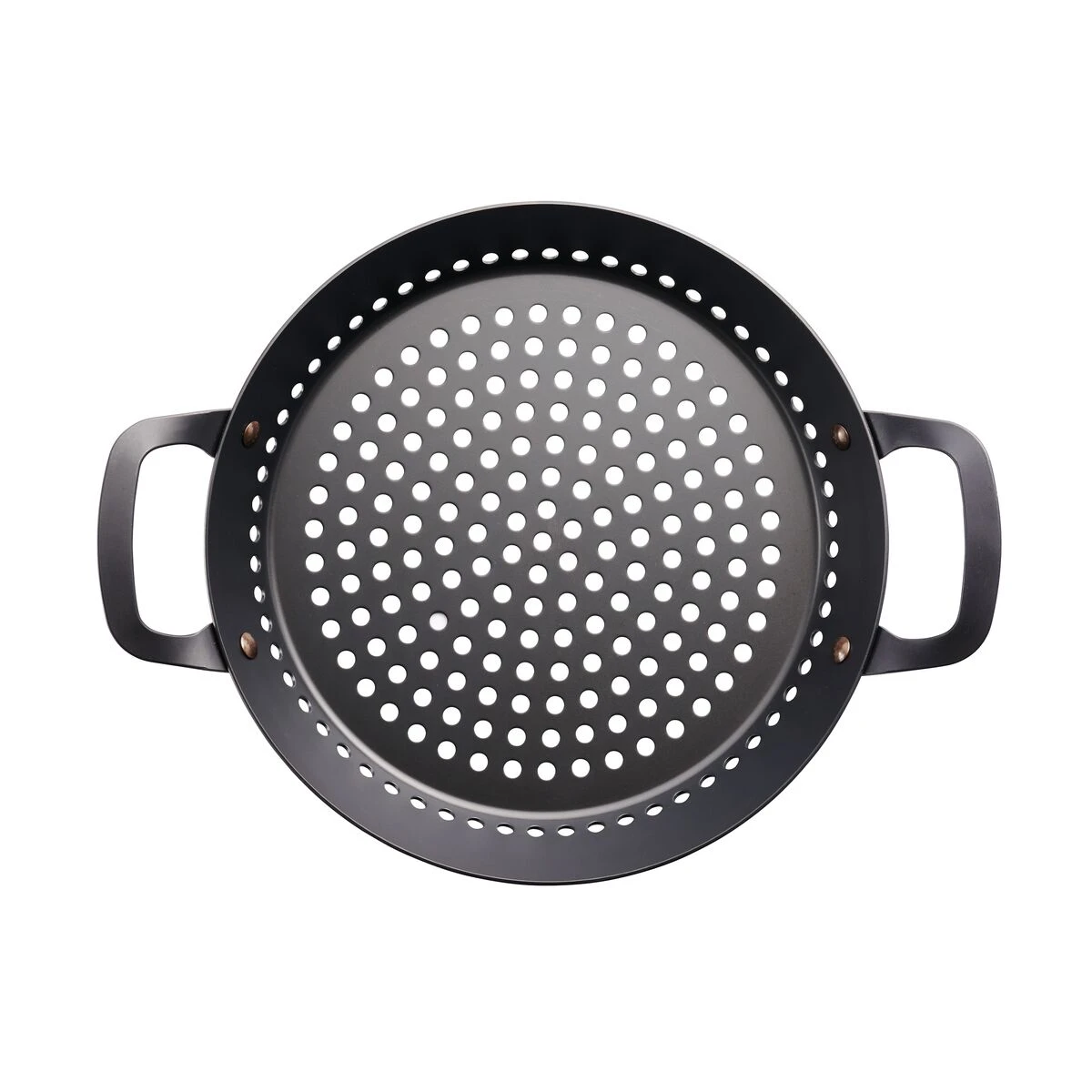 Tramontina Churrasco BBQ 12 In Round Carbon Steel Grill Pan 4 Tramontina Churrasco BBQ 12 In Round Carbon Steel Grill Pan - Image 4