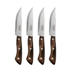 Tramontina Churrasco BBQ 4 Pc Porterhouse Steak Knife Set In Wood Gift Box -Tramontina Sales Store 80905024IXM003G