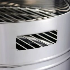 Tramontina 15.5 In Stainless Steel Round BBQ Charcoal Grill With Lid -Tramontina Sales Store 80905033IXM003G