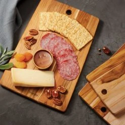 Tramontina 3 Pc Teak Wood Kitchen Board Set