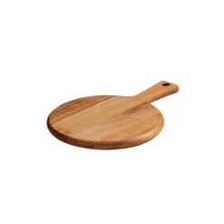 Tramontina 13.25 In X 9 In Teak Wood Round Cutting Board With Handle -Tramontina Sales Store 81000026IXM001G