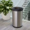 Tramontina 13 Gallon Stainless Steel Open Top Round Trash Bin