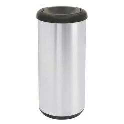 Tramontina 10 Gallon Stainless Steel Swivel Top Round Trash Bin -Tramontina Sales Store 81200005IXM001G