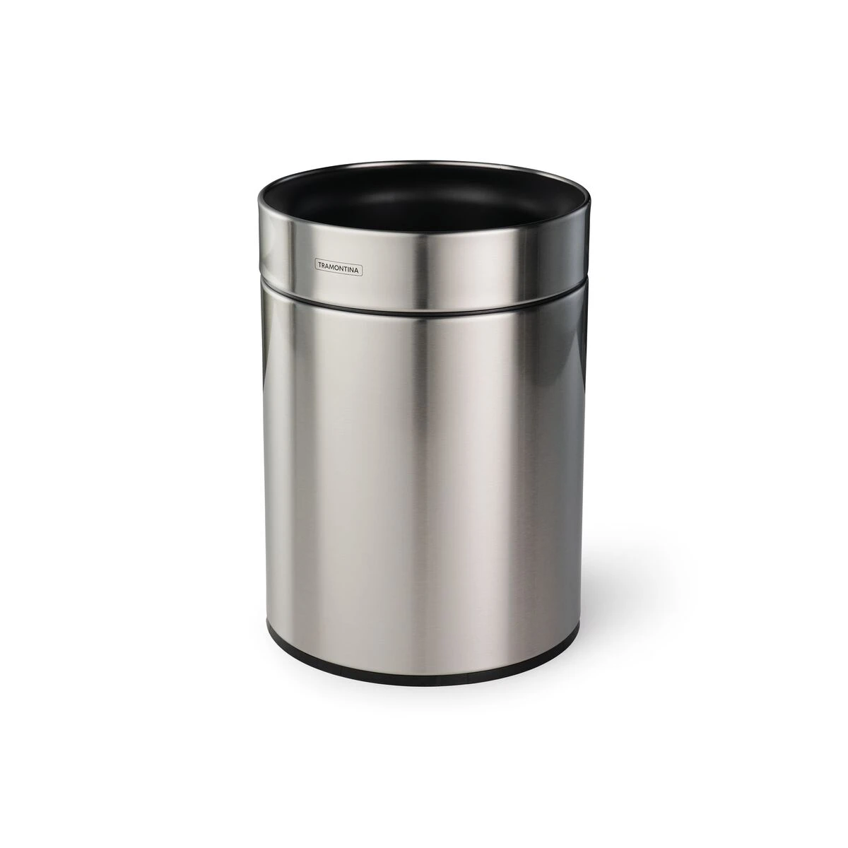 Tramontina 2.38 Gallon Stainless Steel Round Open Top Bin 2 Tramontina 2.38 Gallon Stainless Steel Round Open Top Bin - Image 2